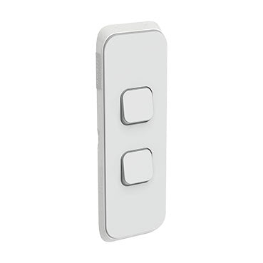 clipsal iconic 2 gang switch plate cover only