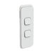 clipsal iconic 2 gang switch plate cover only