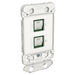clipsal iconic 2 gang gridplate and mechanism