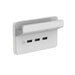clipsal 3043hs vw usb charging station skin with shelf 3 gang horizontal mount vivid white