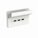 clipsal 3043hs vw usb charging station skin with shelf 3 gang horizontal mount vivid white