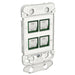 clipsal iconic 4 gang gridplate and mechanism