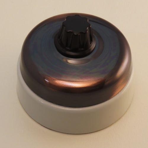 Classic 30 Series Plate 3 Speed Fan Controller With Smooth Shallow Cover And Porcelain Base