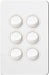 Hager Silhouette Complete Switch - 6 Gang