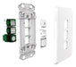 clipsal iconic 4 gang switch plate skin only ash grey