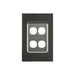 clipsal saturn series grid and plate assembly 4 gang 4034vh hb