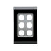 clipsal saturn series grid and plate assembly 6 gang 4036vh eb