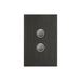 clipsal saturn 2 gang switch plate cover only horizon black 4062pbc hb