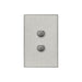 clipsal saturn 2 gang switch plate cover only horizon silver 4062pbc hs