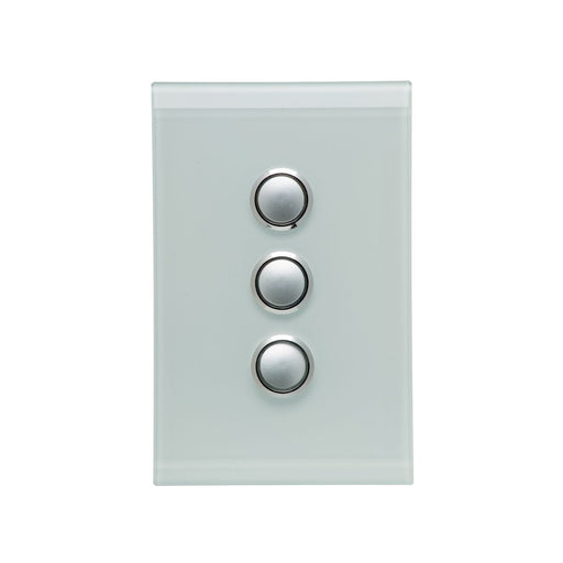 clipsal saturn series 3 gang switch plate cover only ocean mist