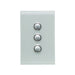 clipsal saturn series 3 gang switch plate cover only ocean mist