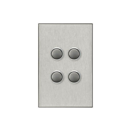 clipsal saturn series grid and plate assembly 4 gang 4064vh hs