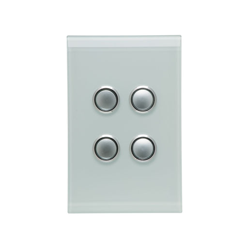 clipsal saturn series 4 gang switch plate cover only ocean mist