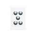 clipsal saturn series 5 gang switch plate cover only pure white