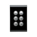 clipsal saturn series 6 gang switch plate cover only espresso black