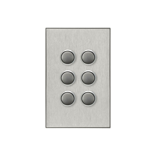 clipsal saturn series grid and plate assembly 6 gang 4066vh hs