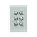 clipsal saturn series 6 gang switch plate cover only ocean mist