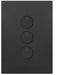 Hager Finesse 3 Gang Push Button Switch