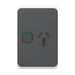 clipsal iconic single powerpoint cover plate vertical 10a