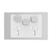 clipsal iconic styl twin powerpoint with extra switch cover only