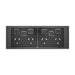 clipsal iconic essence quad powerpoint with extra switches cover only 1