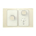 clipsal iconic styl single powerpoint with extra switch cover only