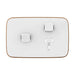 clipsal iconic essence single powerpoint with extra switch cover only