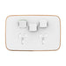 clipsal iconic essence twin powerpoint with extra switch cover only