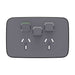 clipsal iconic essence twin powerpoint with extra switch cover only