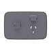 clipsal iconic essence single powerpoint with extra switch cover only
