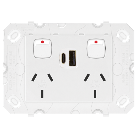 Legrand Arteor USB Double Powerpoint 15W — Powerpoints and Switches