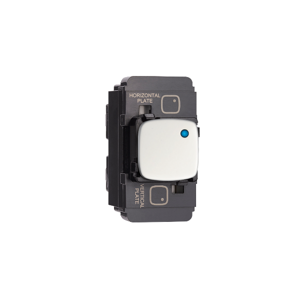 HPM Arteor Push Button Mechanism 10A/10AX With LED & Fascia White