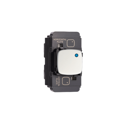 HPM Arteor Intermediate Push Button Mechanism 10A/10AX With LED & Fascia White