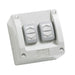 clipsal weatherproof 2 gang switch
