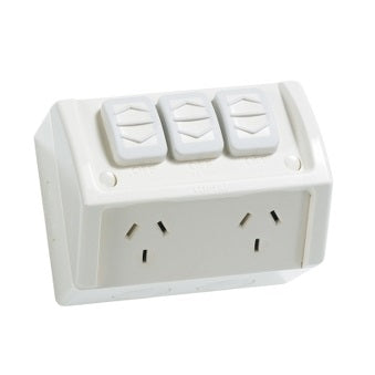 Iconic Weatherproof Extra Switch Clipsal Outdoor Powerpoints & Switches | Iconic & Weathershield ...