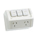 clipsal weatherproof twin powerpoint with extra switch