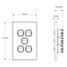 Clouded Leopard Single Grid & Plate Switch Only