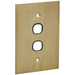 clipsal bbsl polished brass 2 gang grid and plate assembly