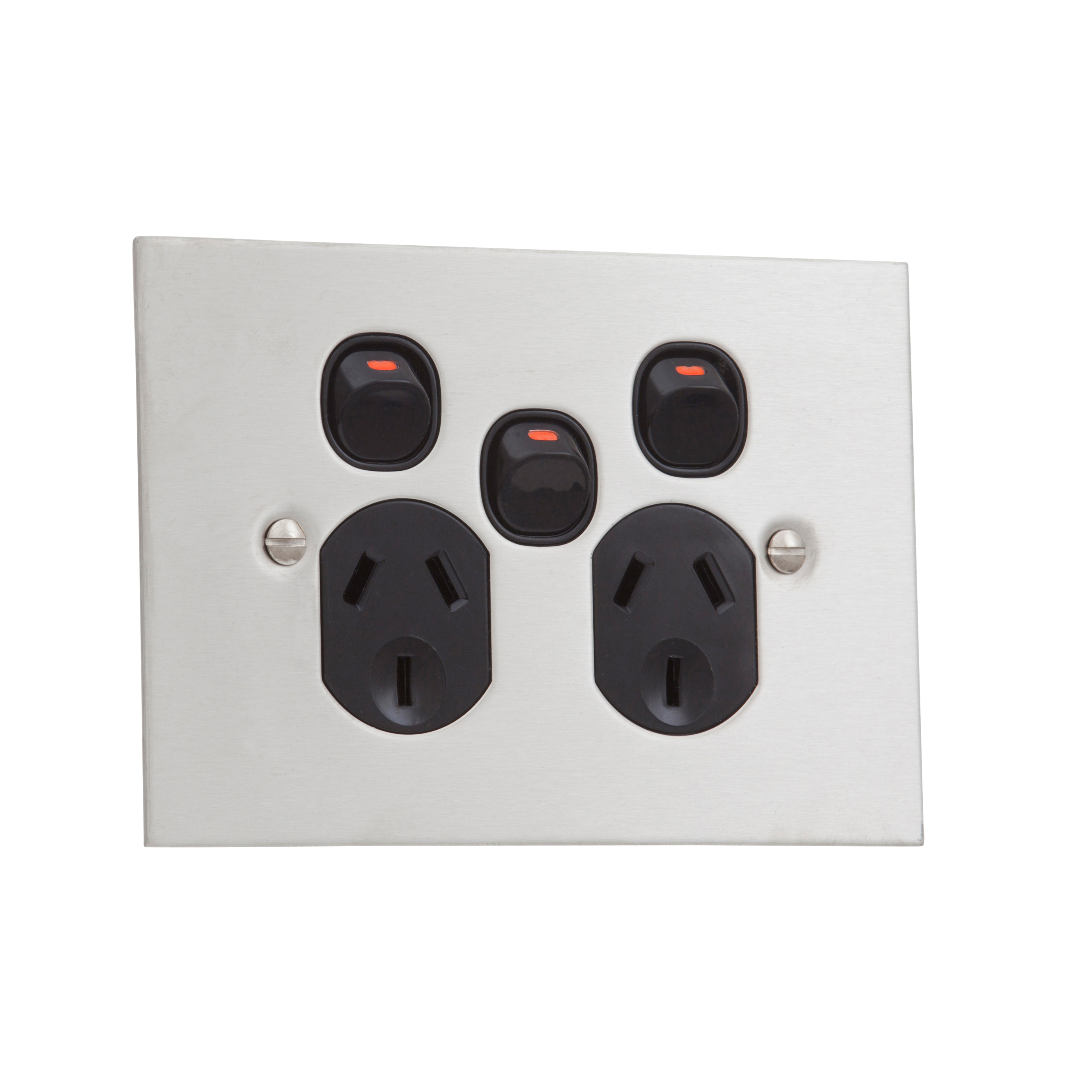 Powerpoint Outlet Cable Clipsal BSL Stainless Steel Powerpoint Outlet With Extra Switch ...