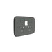 clipsal iconic double switch socket outlet essence skin only