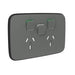 clipsal iconic essence twin powerpoint with extra switch cover only