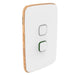 clipsal iconic essence switch vertical horizontal cooker 45a cover only ash white