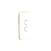 clipsal iconic 2 gang switch plate skin only arctic white