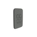 clipsal iconic 4 gang switch plate skin only ash grey