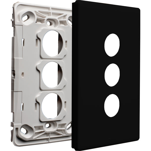 Legrand Excel Life 3 Gang Grid And Plate Assembly
