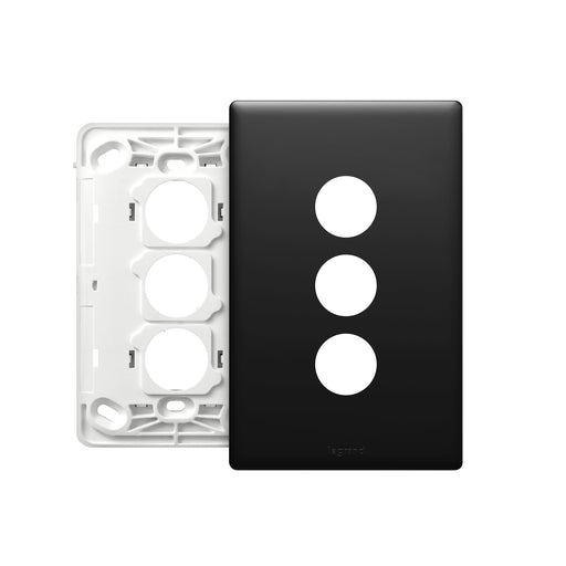 Legrand Excel Life 3 Gang Grid And Plate Assembly