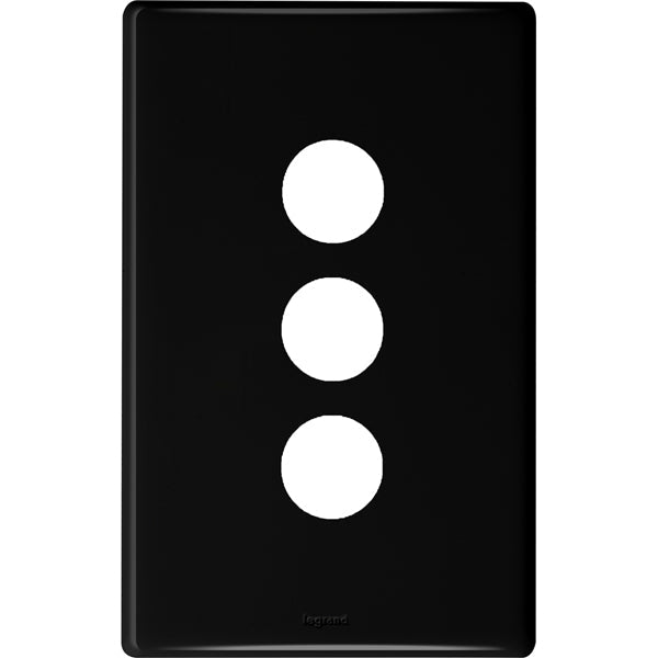 Legrand Excel Life 3 Gang Switch Plate - Cover Only, Available in 4 Colours