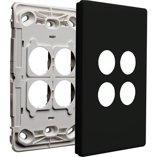 Legrand Excel Life 4 Gang Grid And Plate Assembly