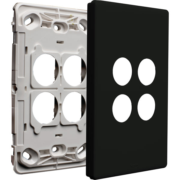 Legrand Excel Life 4 Gang Grid And Plate Assembly