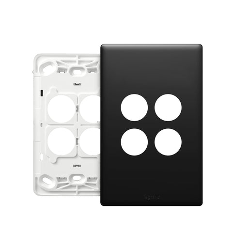 Legrand Excel Life 4 Gang Grid And Plate Assembly